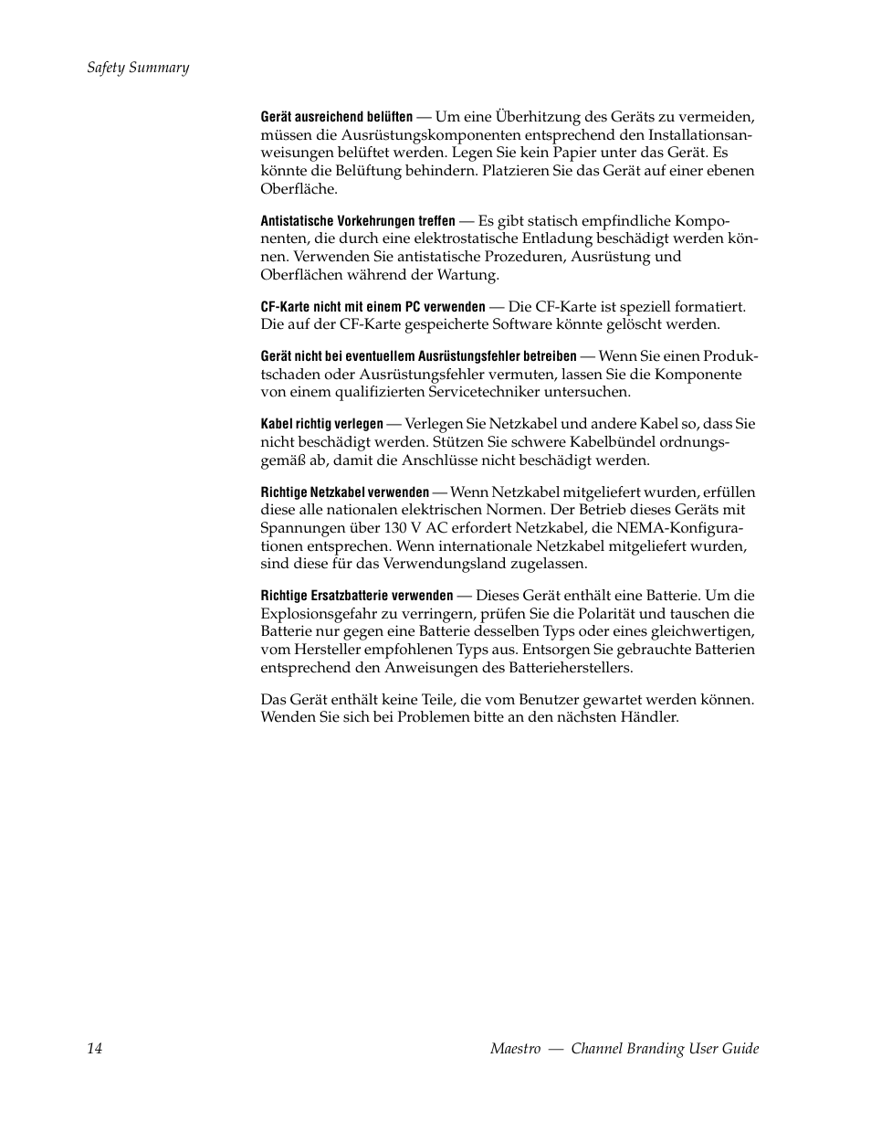 Grass Valley Maestro Master Control v.1.7 User Manual | Page 18 / 234