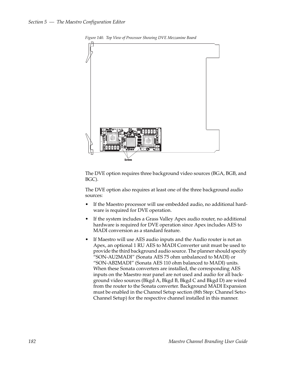 Figure 140 | Grass Valley Maestro Master Control v.1.7 User Manual | Page 186 / 234