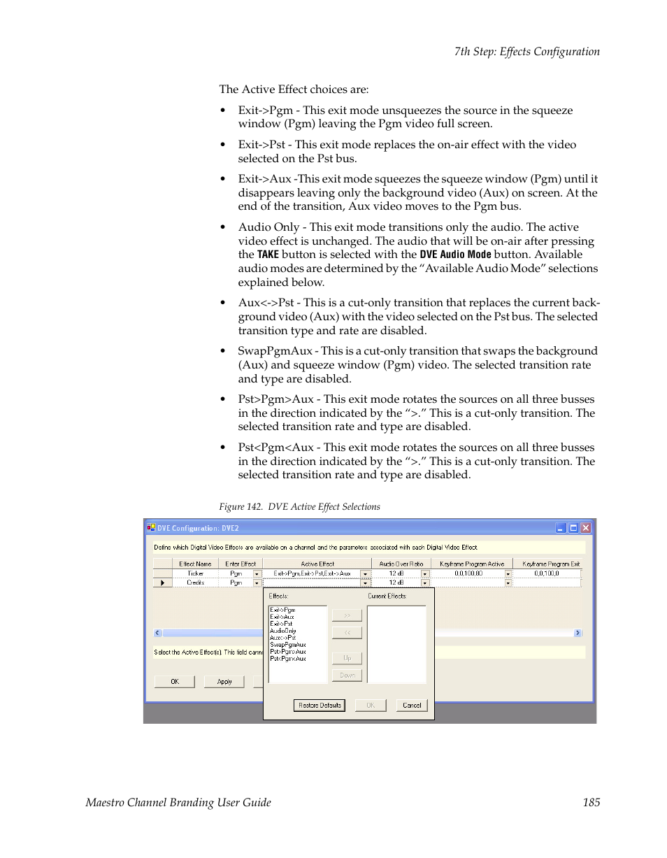 Grass Valley Maestro Master Control v.1.7 User Manual | Page 189 / 234