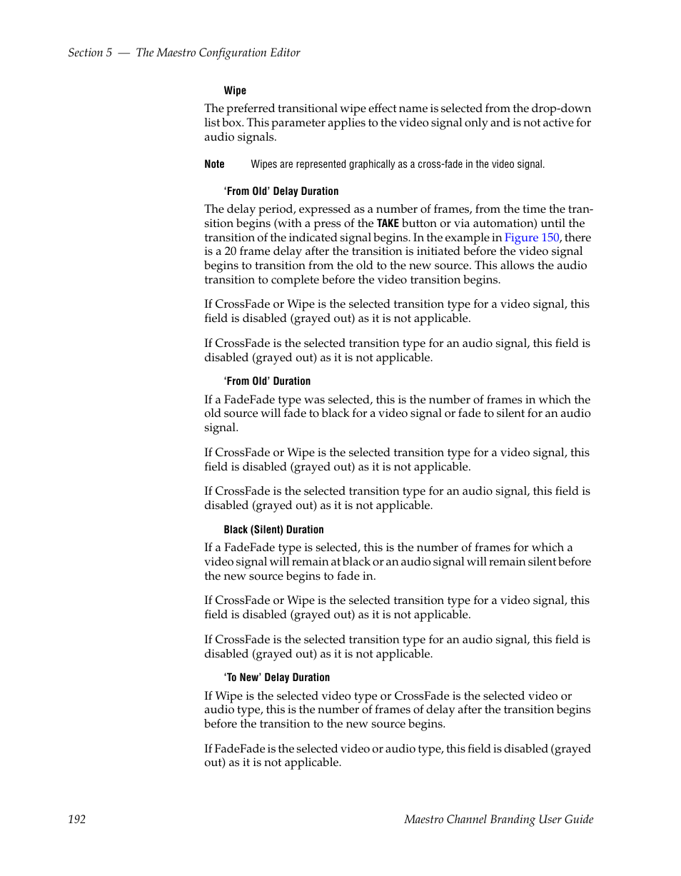 Grass Valley Maestro Master Control v.1.7 User Manual | Page 196 / 234