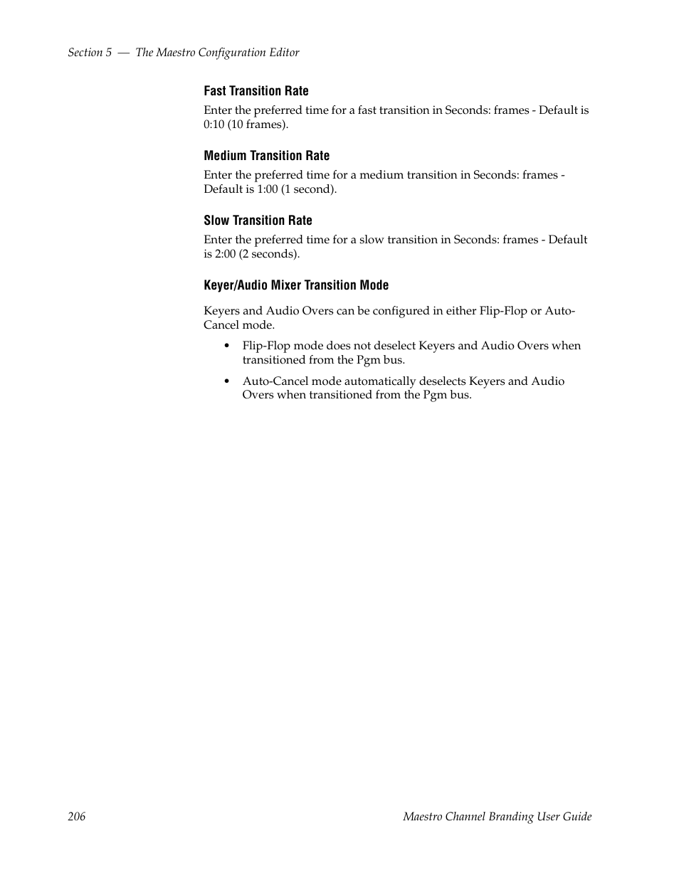 Grass Valley Maestro Master Control v.1.7 User Manual | Page 210 / 234