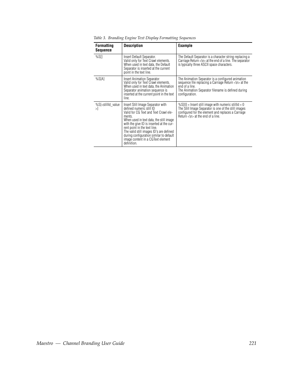 Grass Valley Maestro Master Control v.1.7 User Manual | Page 225 / 234