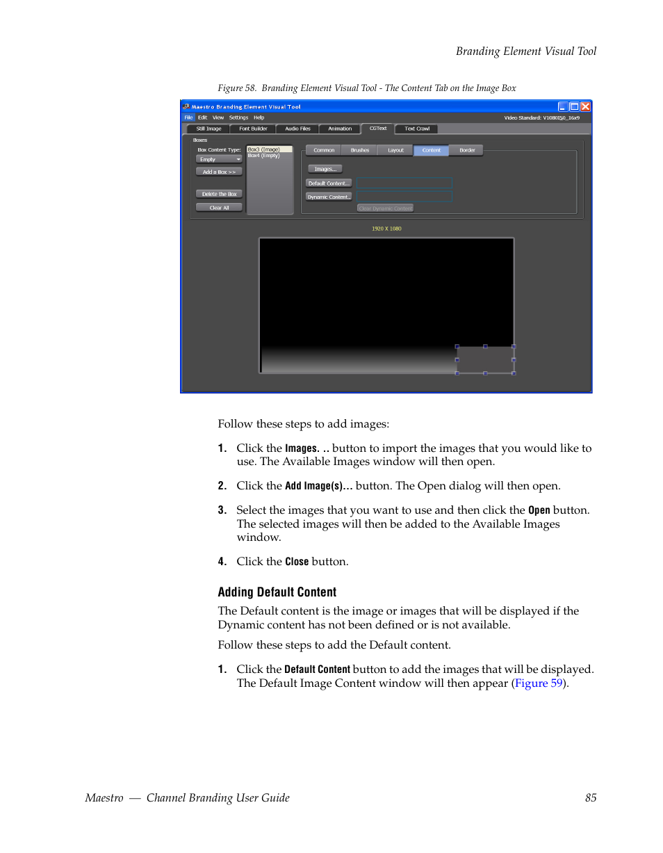 Grass Valley Maestro Master Control v.1.7 User Manual | Page 89 / 234