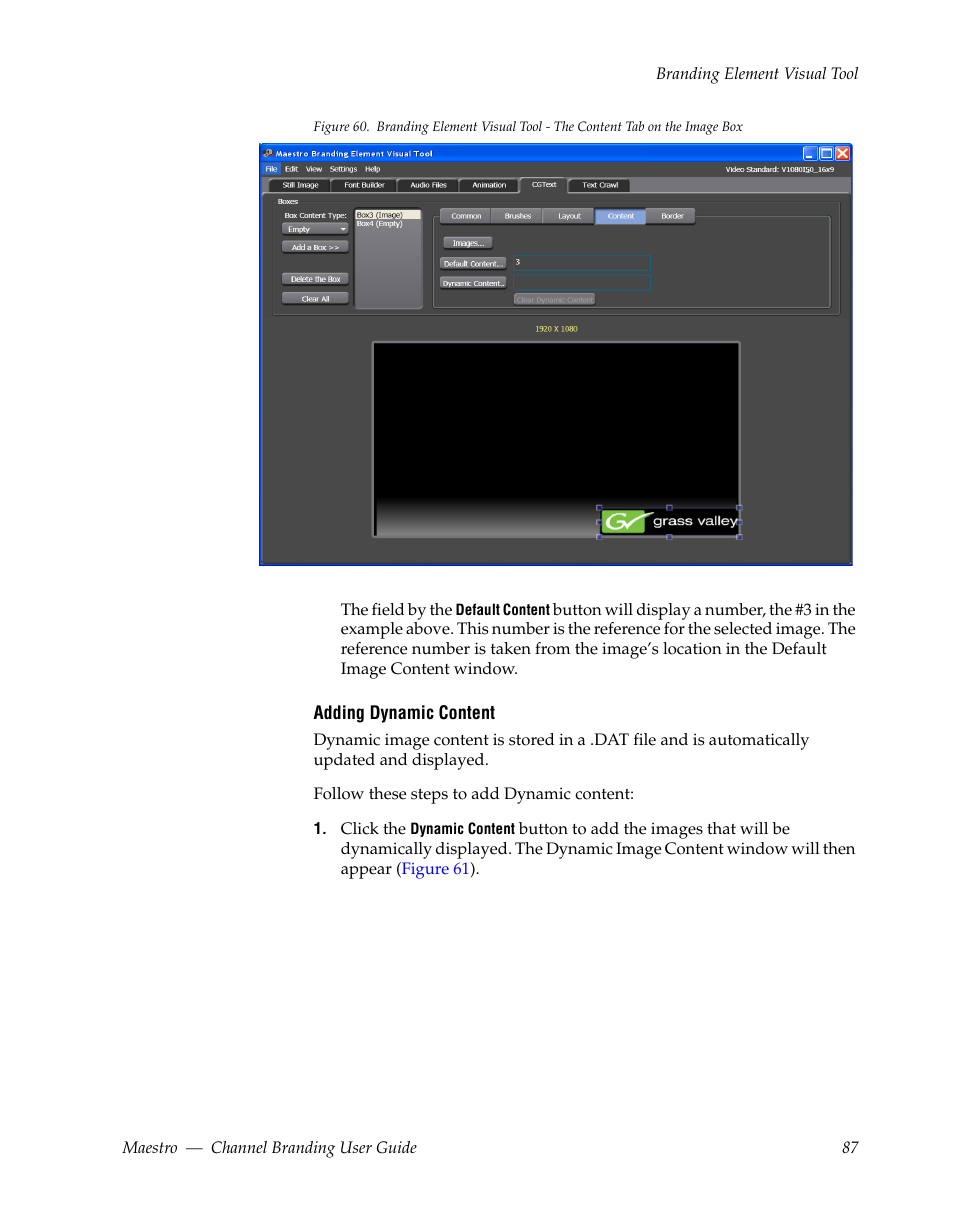 Grass Valley Maestro Master Control v.1.7 User Manual | Page 91 / 234
