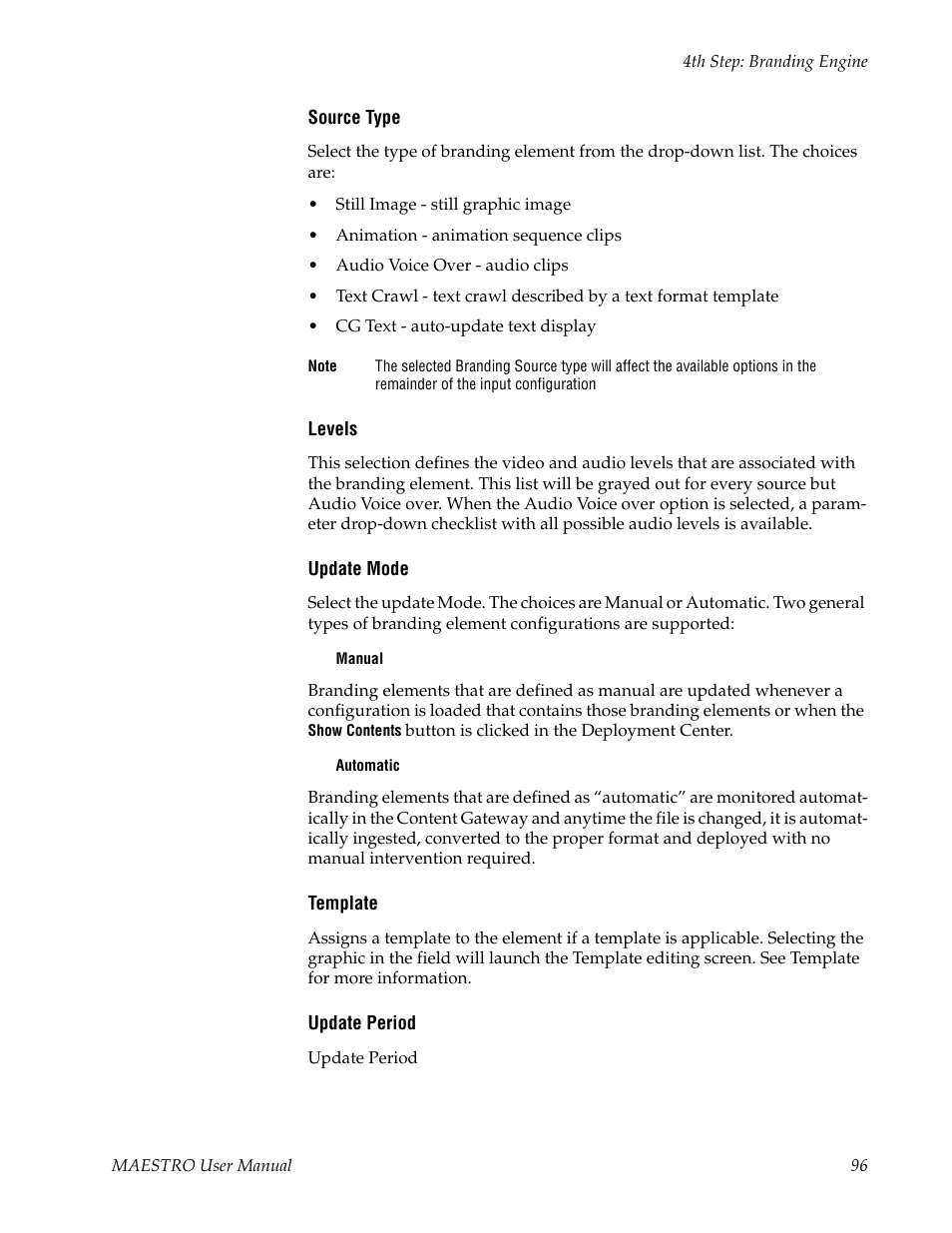 Grass Valley Maestro Master Control v.2.4.0 User Manual | Page 100 / 455
