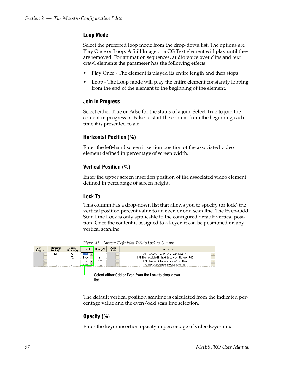 Grass Valley Maestro Master Control v.2.4.0 User Manual | Page 101 / 455