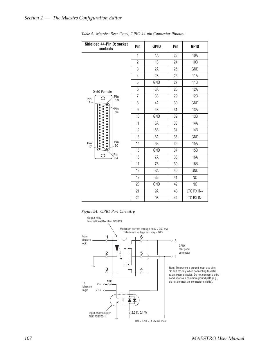 Table 4, For a, Fer to | Figure 54 | Grass Valley Maestro Master Control v.2.4.0 User Manual | Page 111 / 455