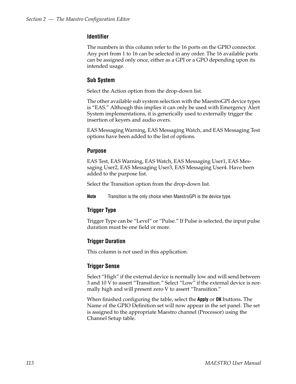 Grass Valley Maestro Master Control v.2.4.0 User Manual | Page 117 / 455