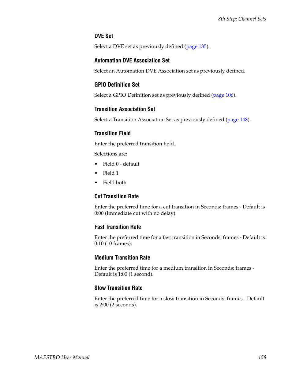 Grass Valley Maestro Master Control v.2.4.0 User Manual | Page 162 / 455
