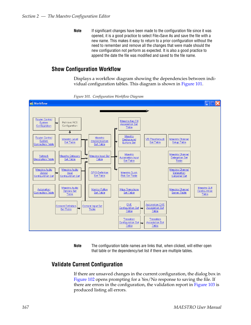 Show configuration workflow, Validate current configuration | Grass Valley Maestro Master Control v.2.4.0 User Manual | Page 171 / 455
