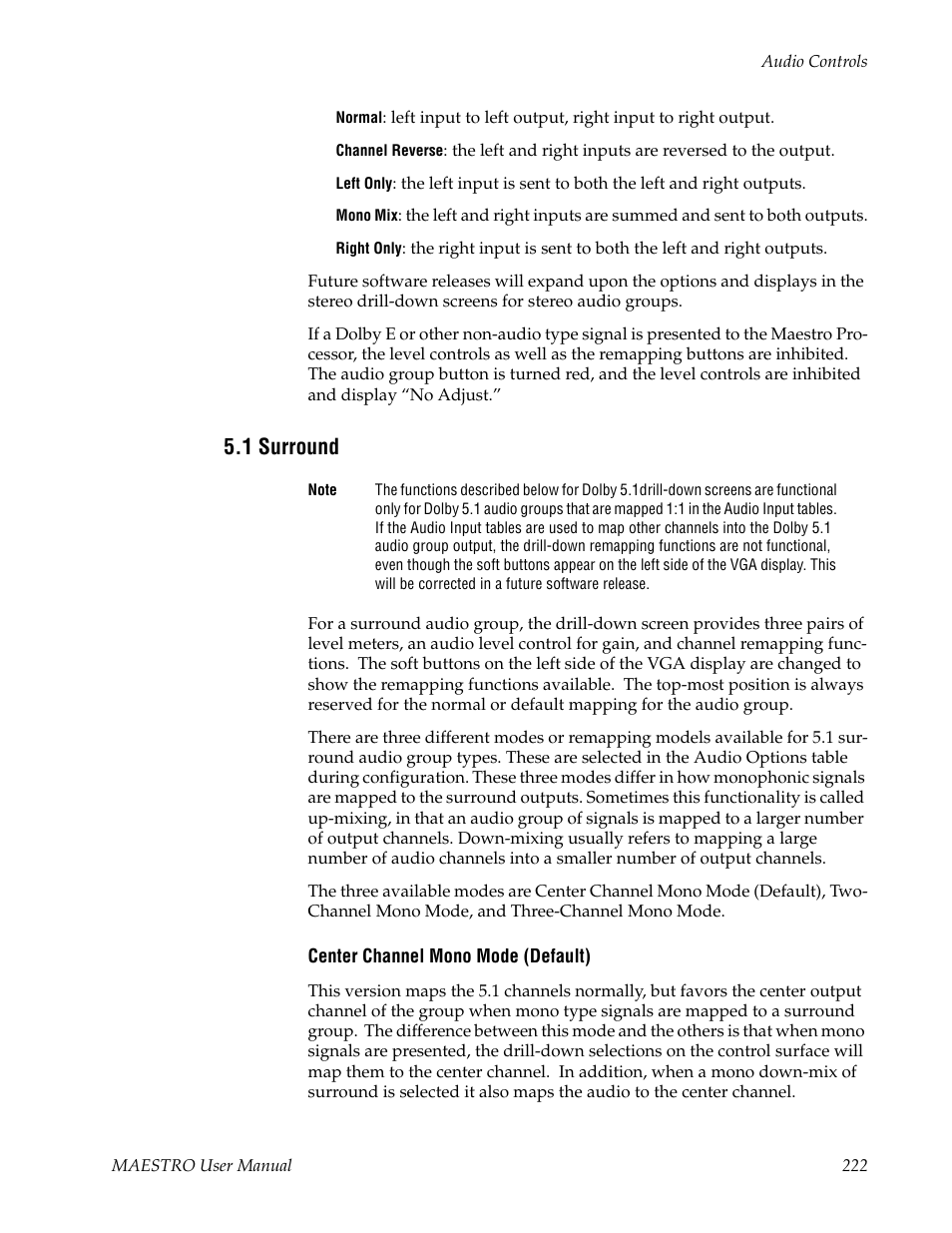 1 surround | Grass Valley Maestro Master Control v.2.4.0 User Manual | Page 226 / 455
