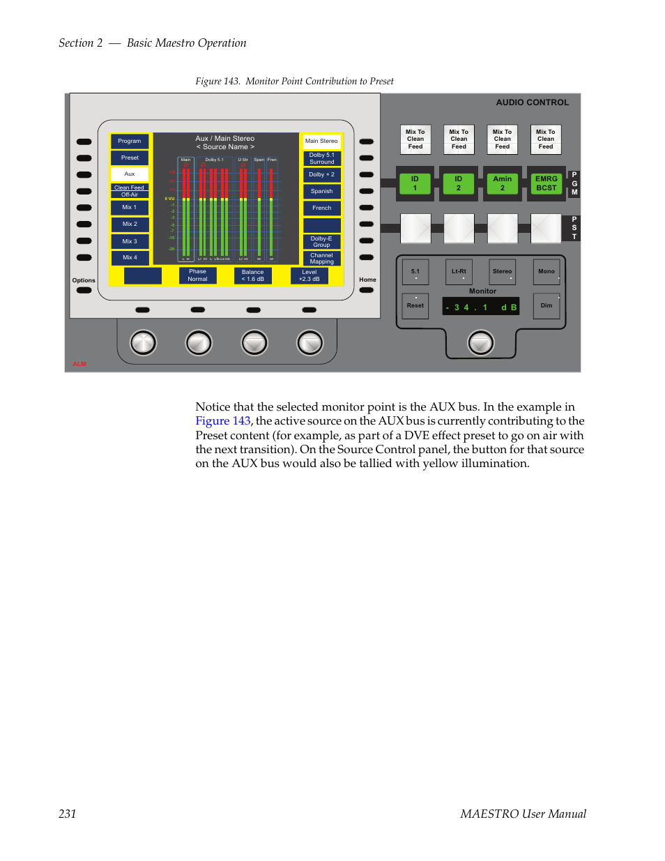 Figure 143, Figure 143. monitor point contribution to preset | Grass Valley Maestro Master Control v.2.4.0 User Manual | Page 235 / 455
