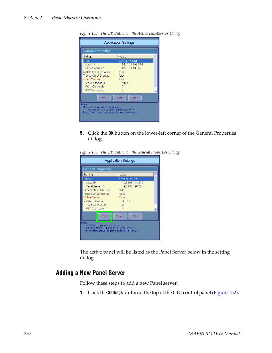 Adding a new panel server | Grass Valley Maestro Master Control v.2.4.0 User Manual | Page 261 / 455