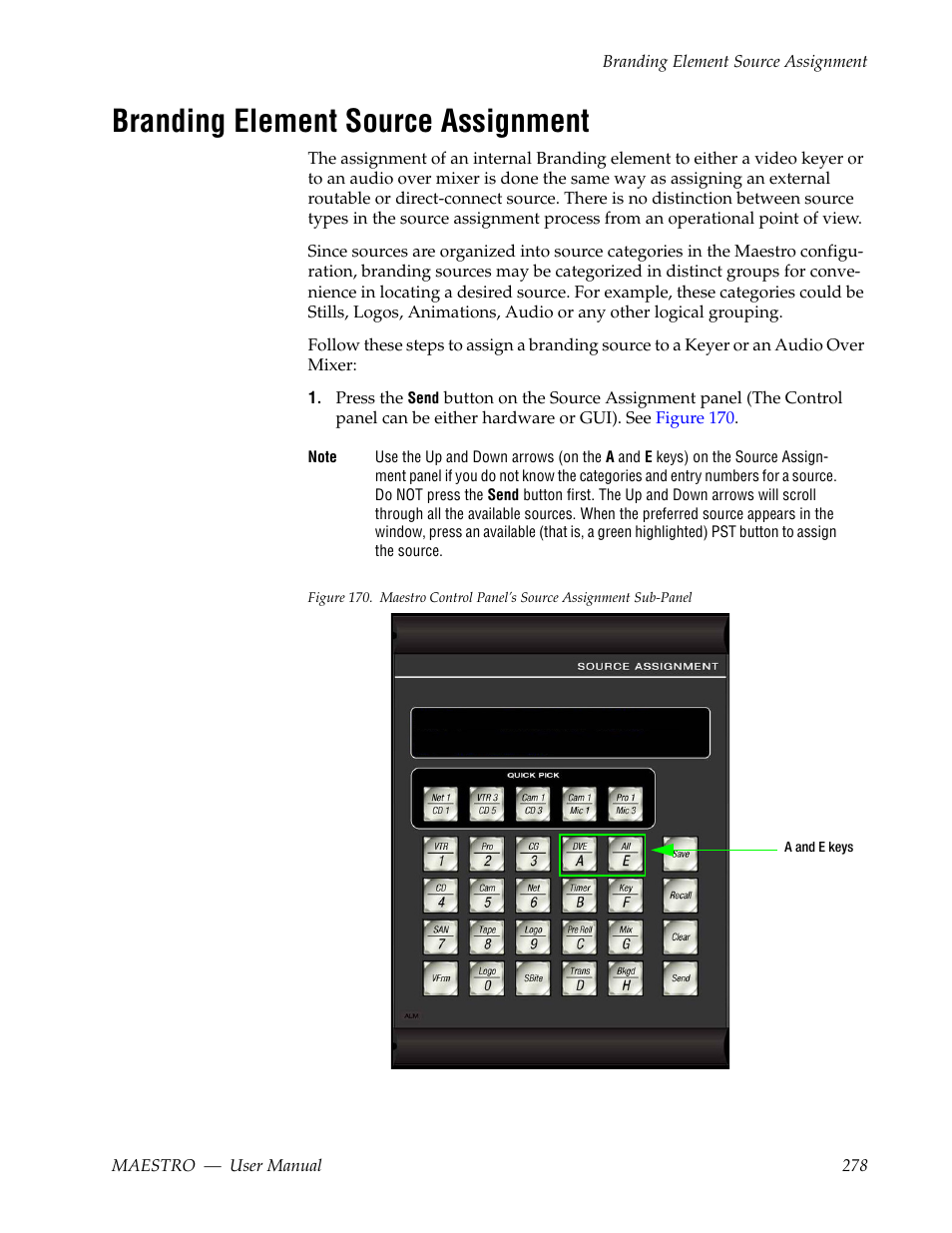 Branding element source assignment | Grass Valley Maestro Master Control v.2.4.0 User Manual | Page 282 / 455