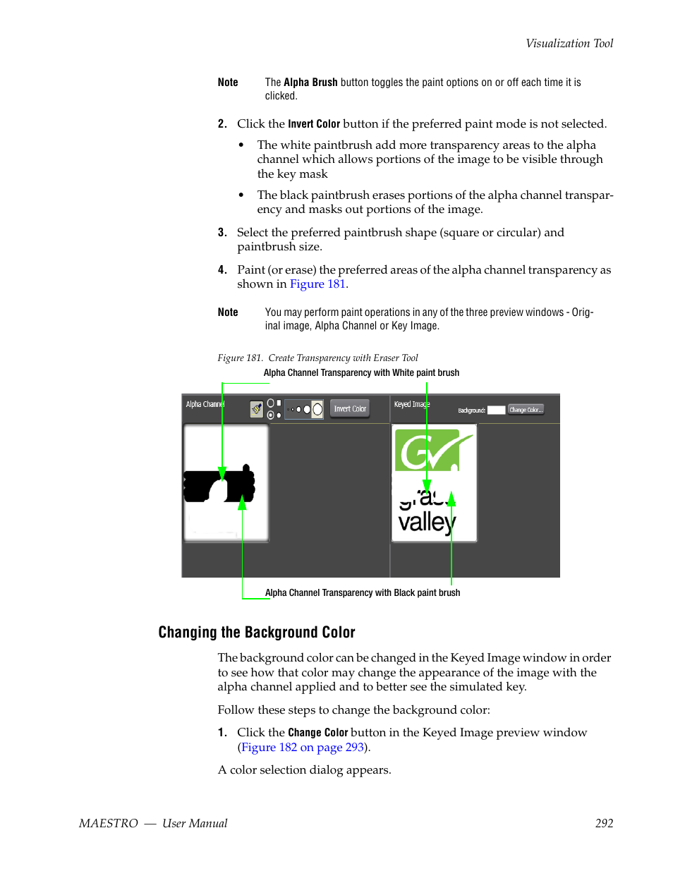 Changing the background color | Grass Valley Maestro Master Control v.2.4.0 User Manual | Page 296 / 455