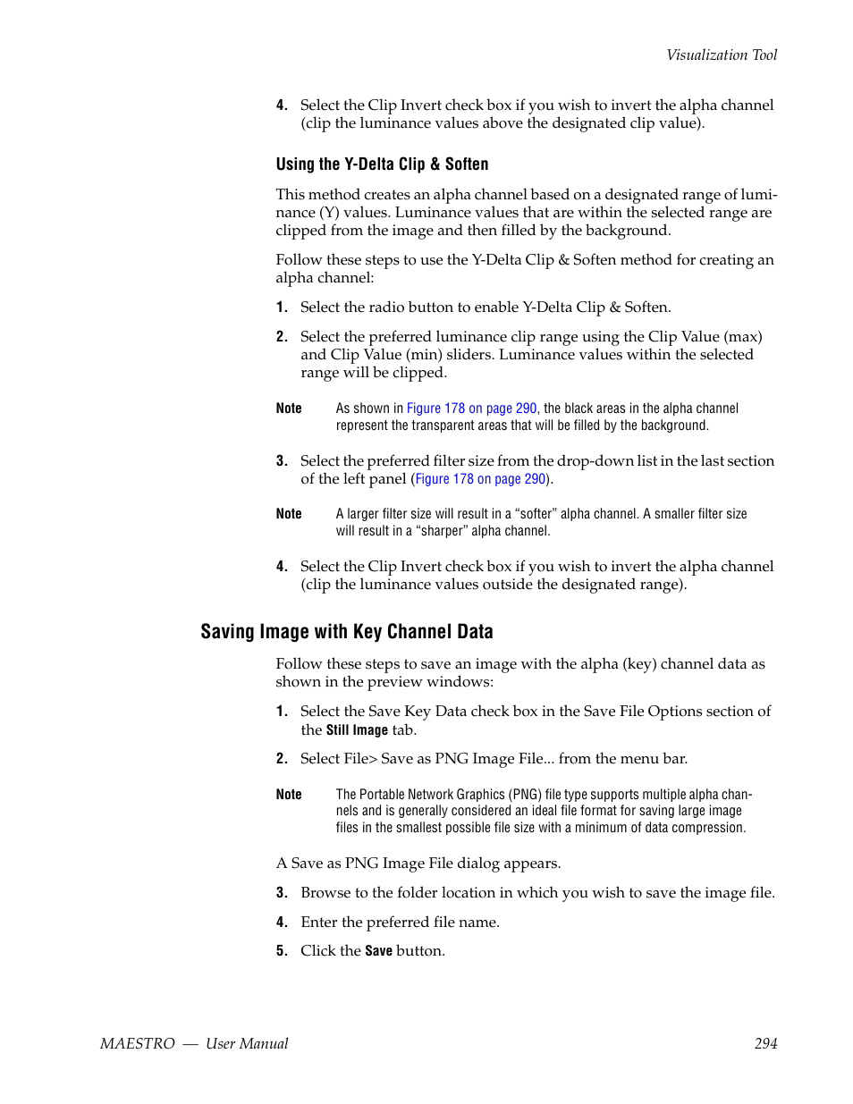 Saving image with key channel data | Grass Valley Maestro Master Control v.2.4.0 User Manual | Page 298 / 455