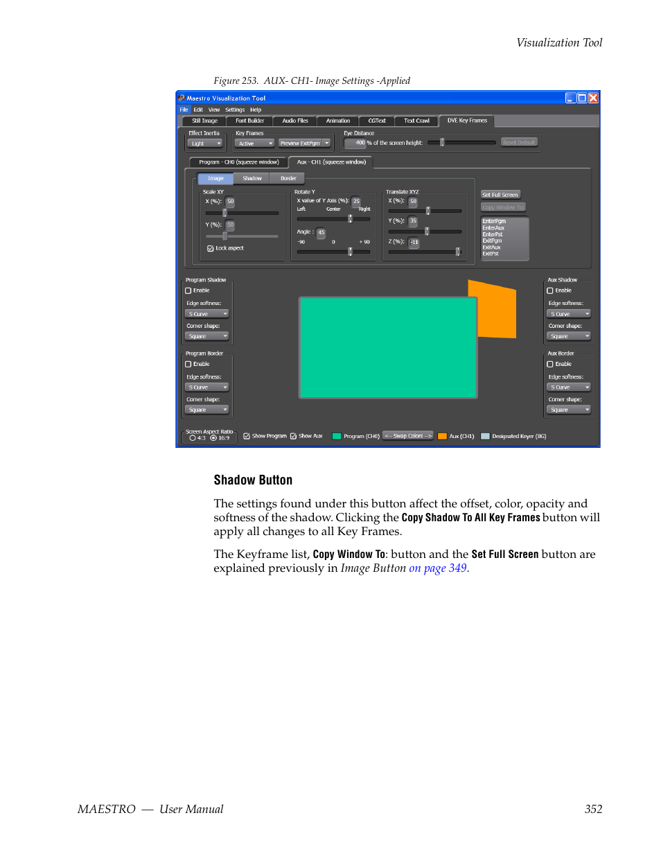 Figure 253, The x (%) set, Ample in | Grass Valley Maestro Master Control v.2.4.0 User Manual | Page 356 / 455