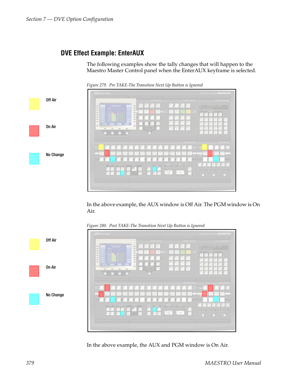 Dve effect example: enteraux | Grass Valley Maestro Master Control v.2.4.0 User Manual | Page 383 / 455