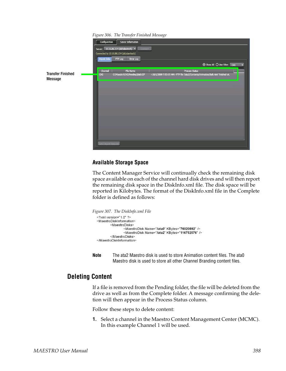 Deleting content | Grass Valley Maestro Master Control v.2.4.0 User Manual | Page 402 / 455
