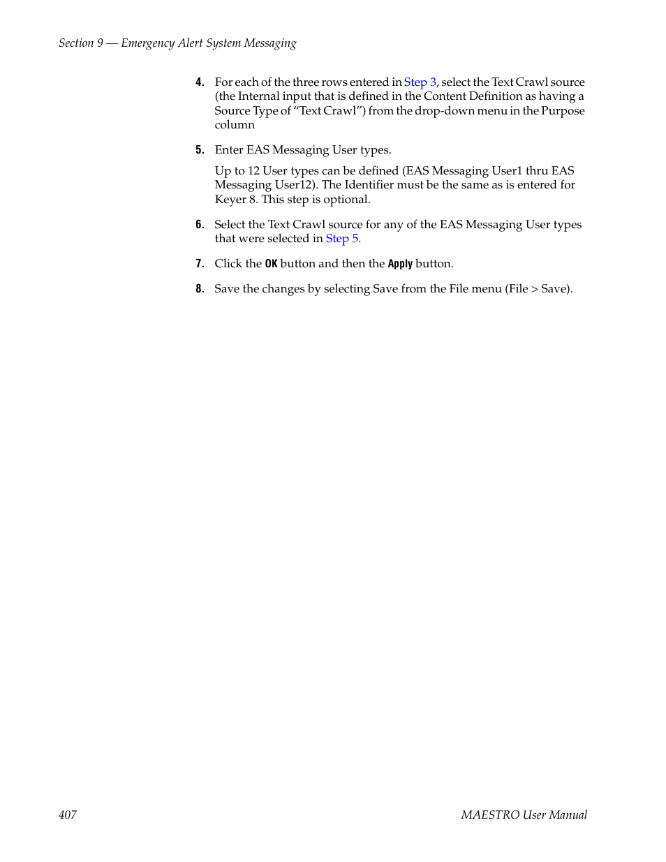 Grass Valley Maestro Master Control v.2.4.0 User Manual | Page 411 / 455