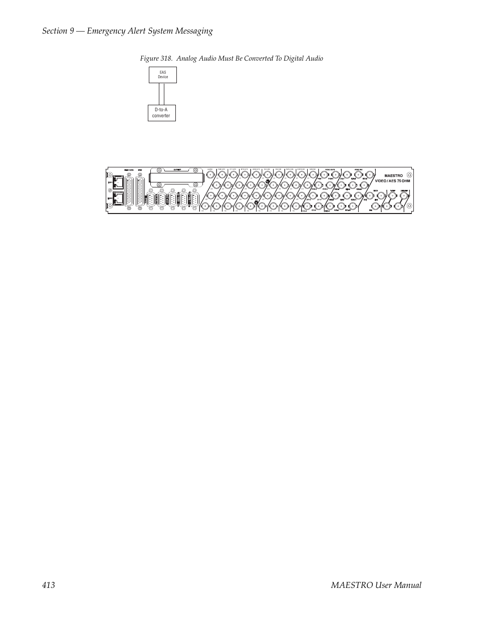 D-to-a converter | Grass Valley Maestro Master Control v.2.4.0 User Manual | Page 417 / 455