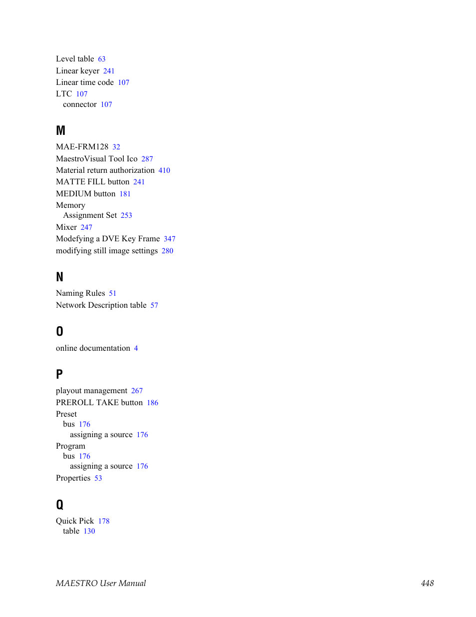 Grass Valley Maestro Master Control v.2.4.0 User Manual | Page 452 / 455