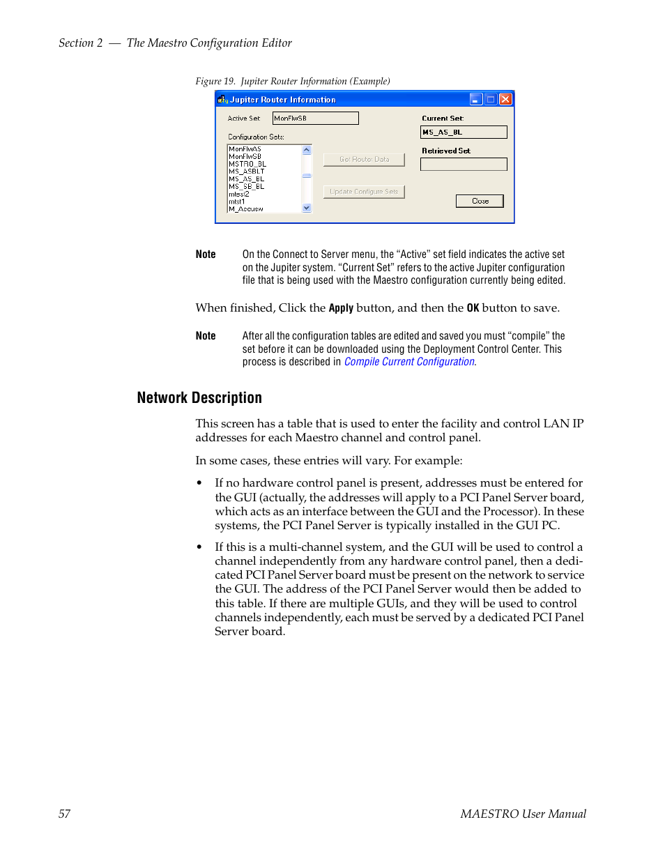 Network description | Grass Valley Maestro Master Control v.2.4.0 User Manual | Page 61 / 455