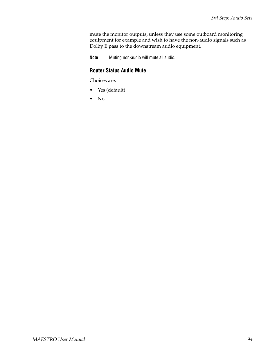 Grass Valley Maestro Master Control v.2.4.0 User Manual | Page 98 / 455