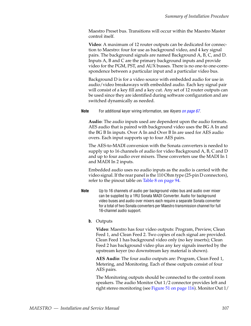Grass Valley Maestro Master Control Installation v.2.4.0 User Manual | Page 107 / 428