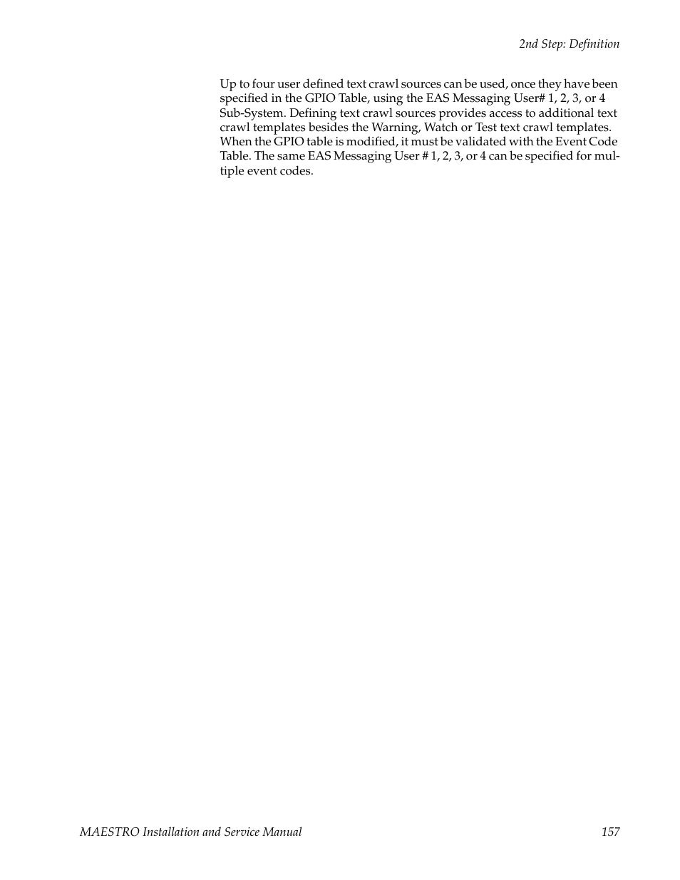 Grass Valley Maestro Master Control Installation v.2.4.0 User Manual | Page 157 / 428