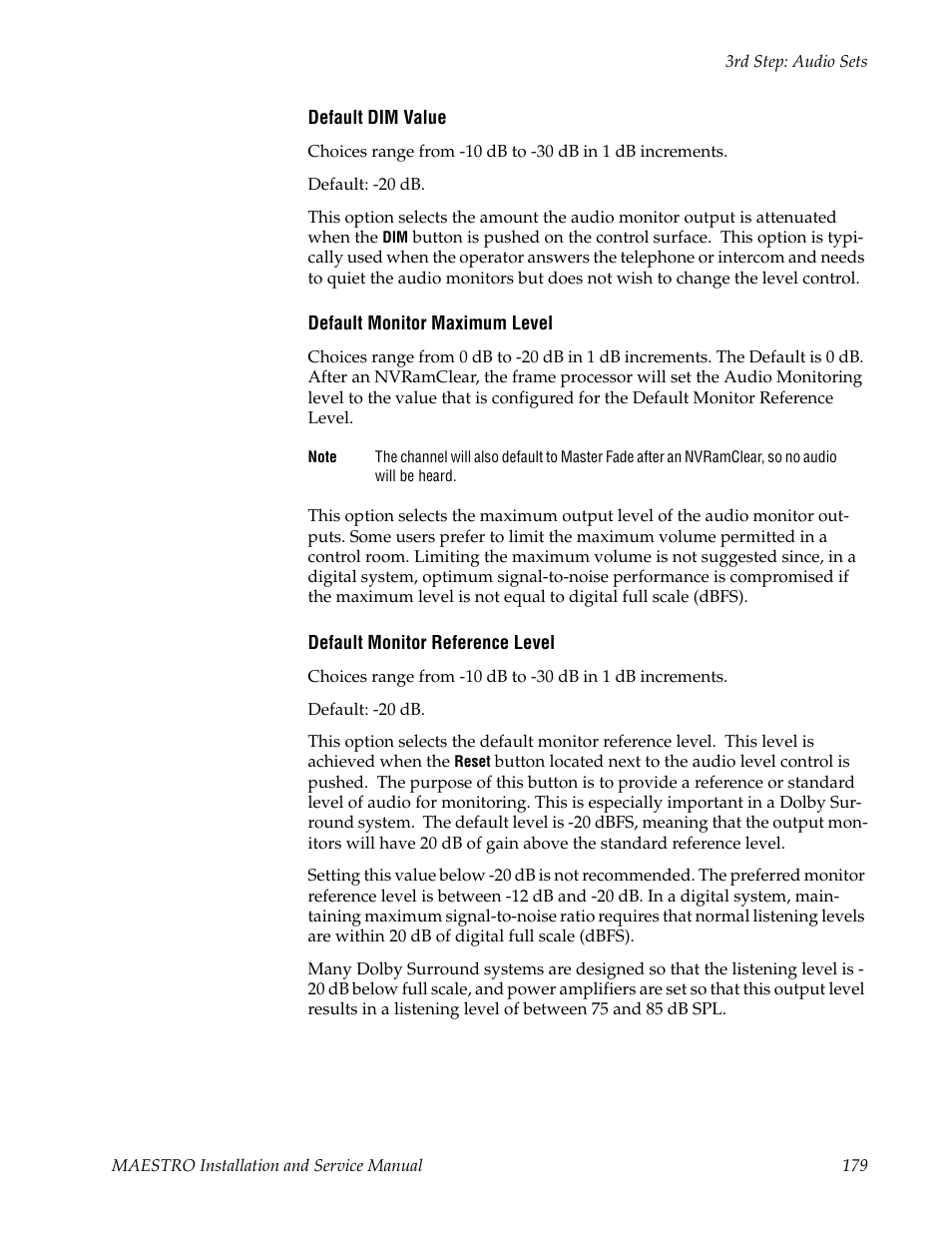 Grass Valley Maestro Master Control Installation v.2.4.0 User Manual | Page 179 / 428