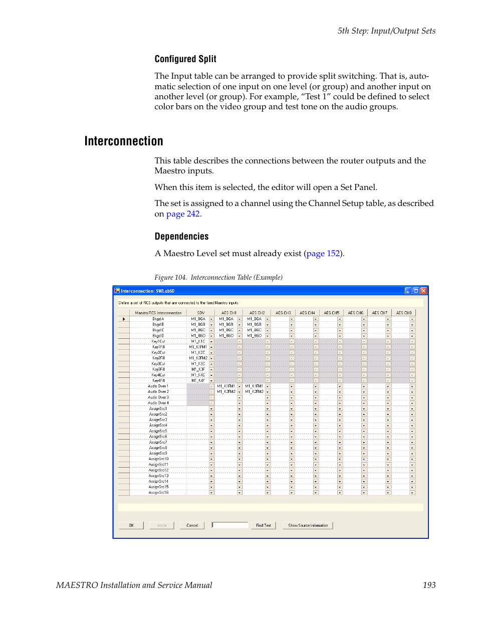 Interconnection | Grass Valley Maestro Master Control Installation v.2.4.0 User Manual | Page 193 / 428