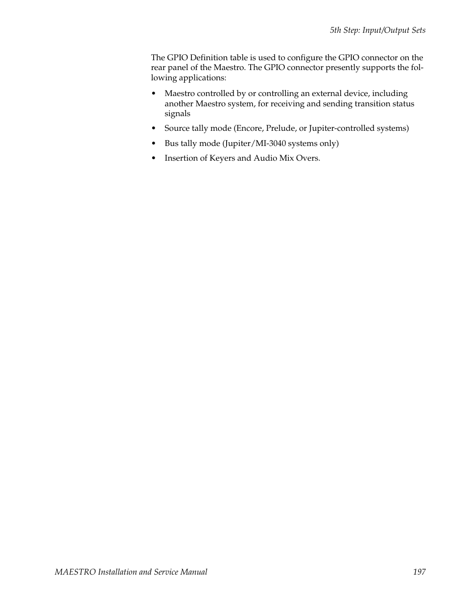 Grass Valley Maestro Master Control Installation v.2.4.0 User Manual | Page 197 / 428