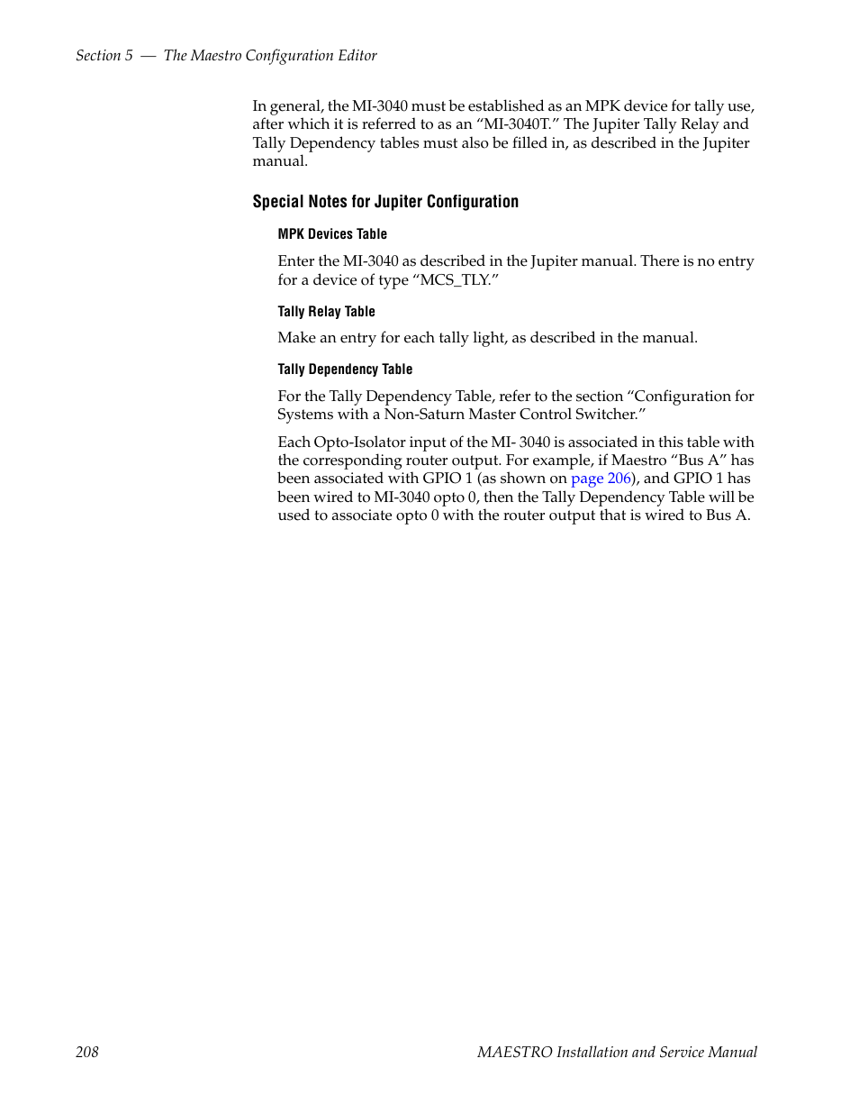 Grass Valley Maestro Master Control Installation v.2.4.0 User Manual | Page 208 / 428