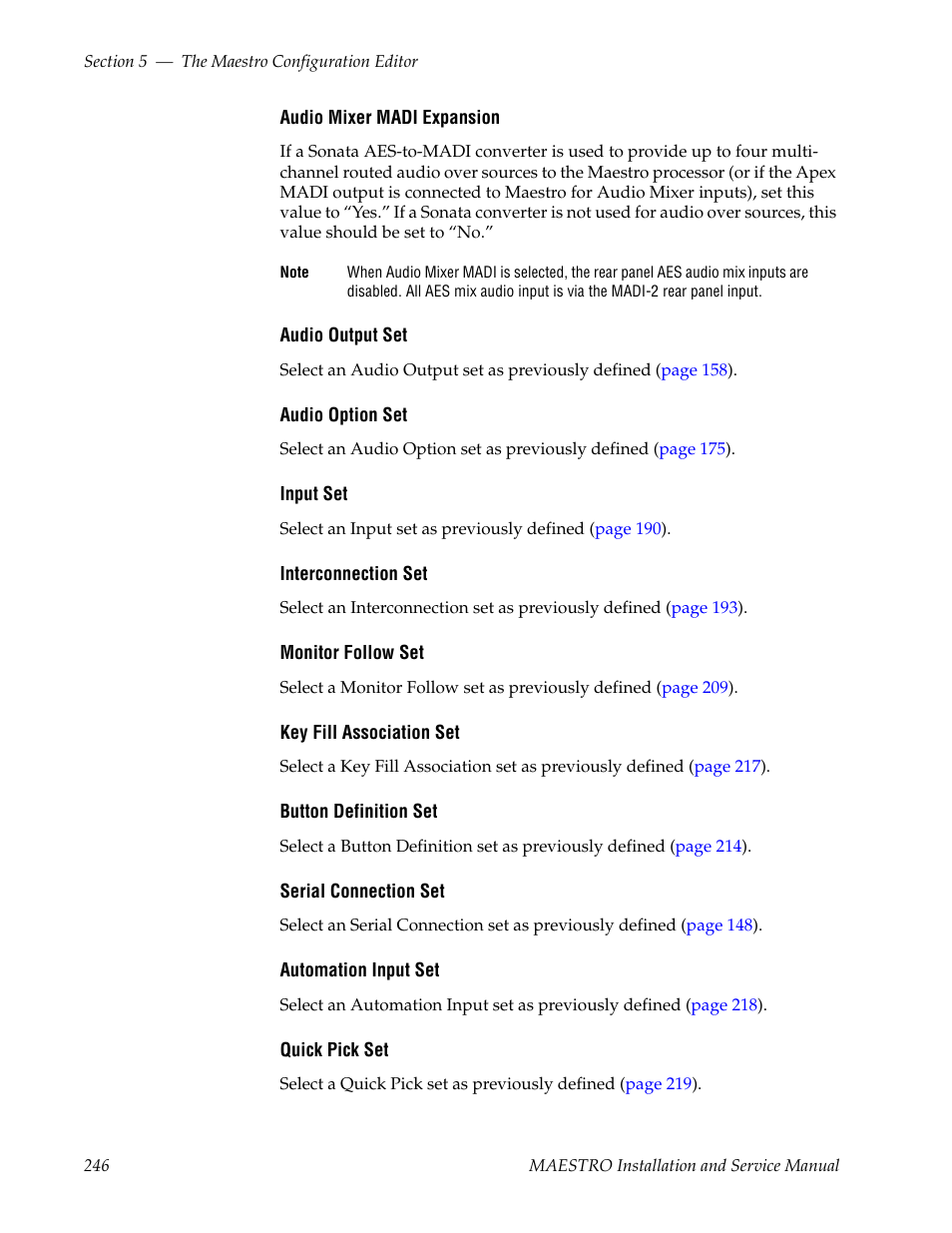 Grass Valley Maestro Master Control Installation v.2.4.0 User Manual | Page 246 / 428