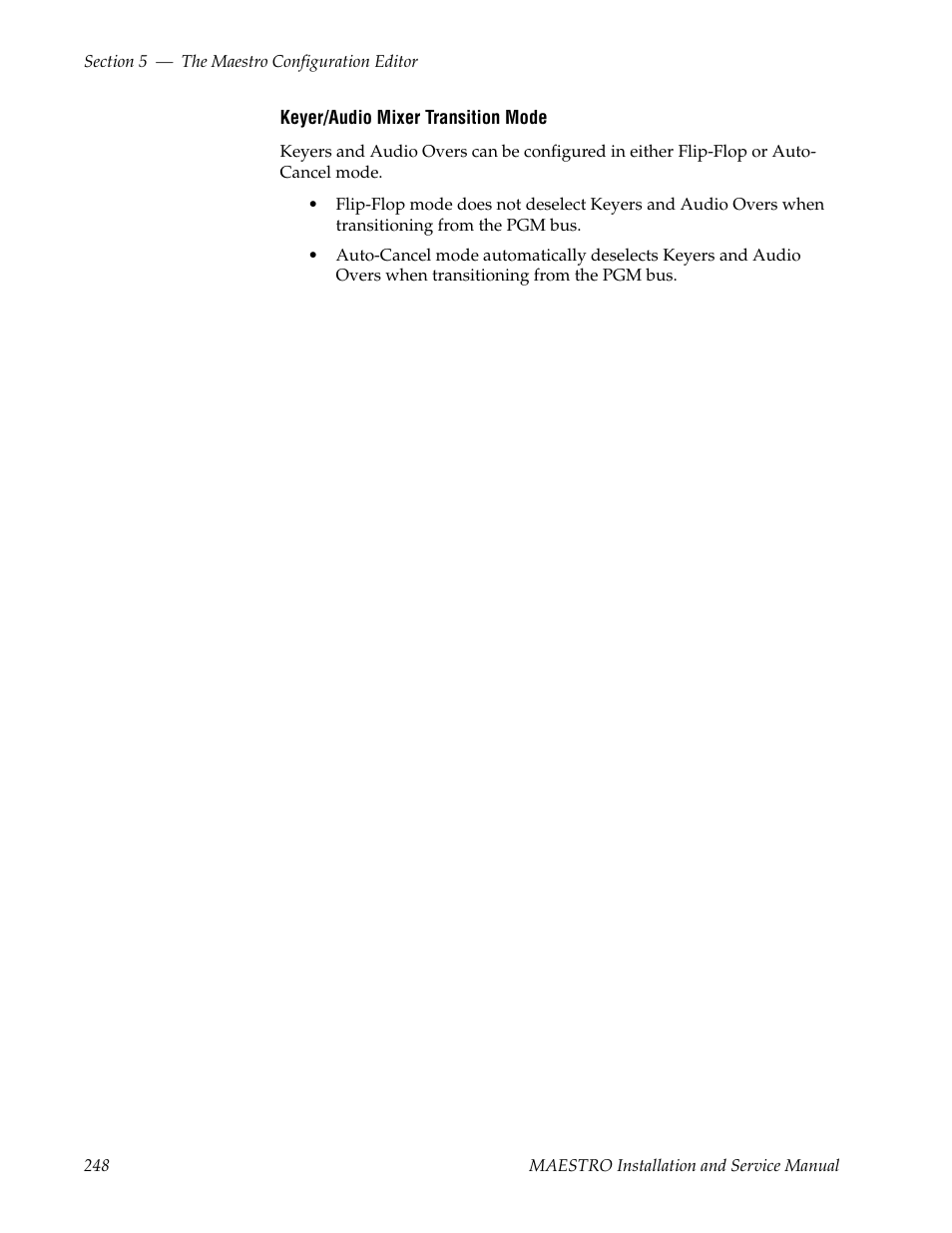 Grass Valley Maestro Master Control Installation v.2.4.0 User Manual | Page 248 / 428