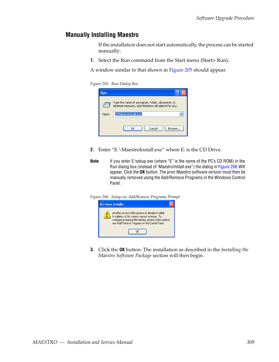 Manually installing maestro | Grass Valley Maestro Master Control Installation v.2.4.0 User Manual | Page 309 / 428