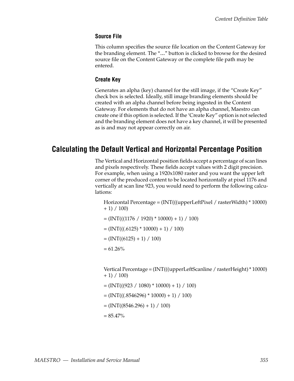 Grass Valley Maestro Master Control Installation v.2.4.0 User Manual | Page 355 / 428