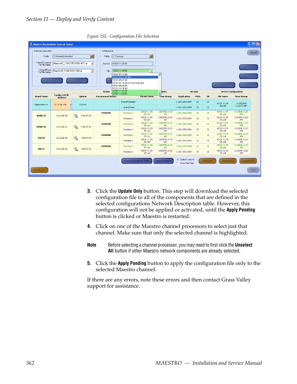 Grass Valley Maestro Master Control Installation v.2.4.0 User Manual | Page 362 / 428