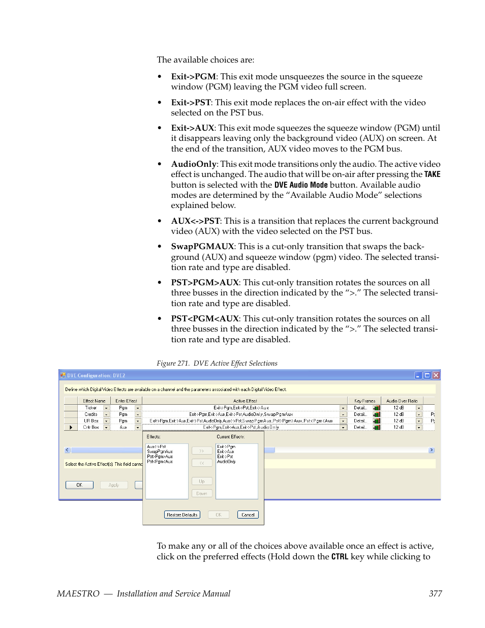 Grass Valley Maestro Master Control Installation v.2.4.0 User Manual | Page 377 / 428