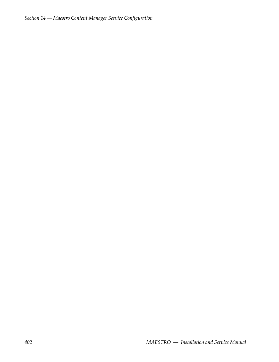 Grass Valley Maestro Master Control Installation v.2.4.0 User Manual | Page 402 / 428