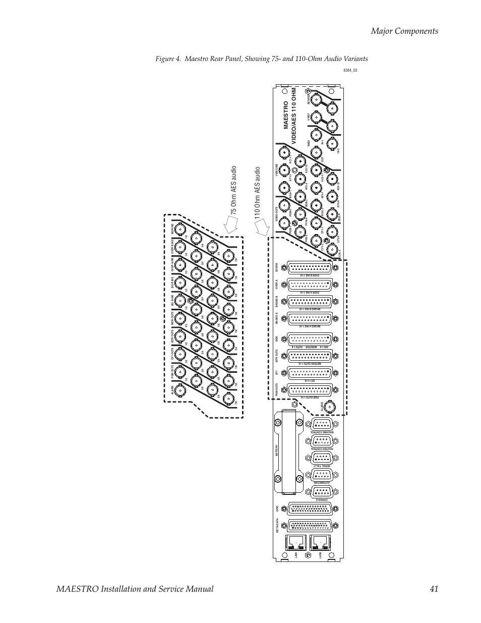 For detail, Video/aes 110 ohm maestro | Grass Valley Maestro Master Control Installation v.2.4.0 User Manual | Page 41 / 428
