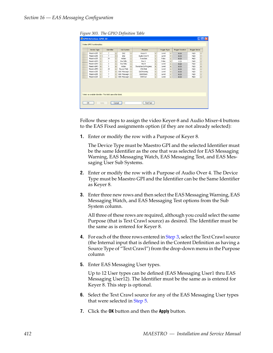 Grass Valley Maestro Master Control Installation v.2.4.0 User Manual | Page 412 / 428