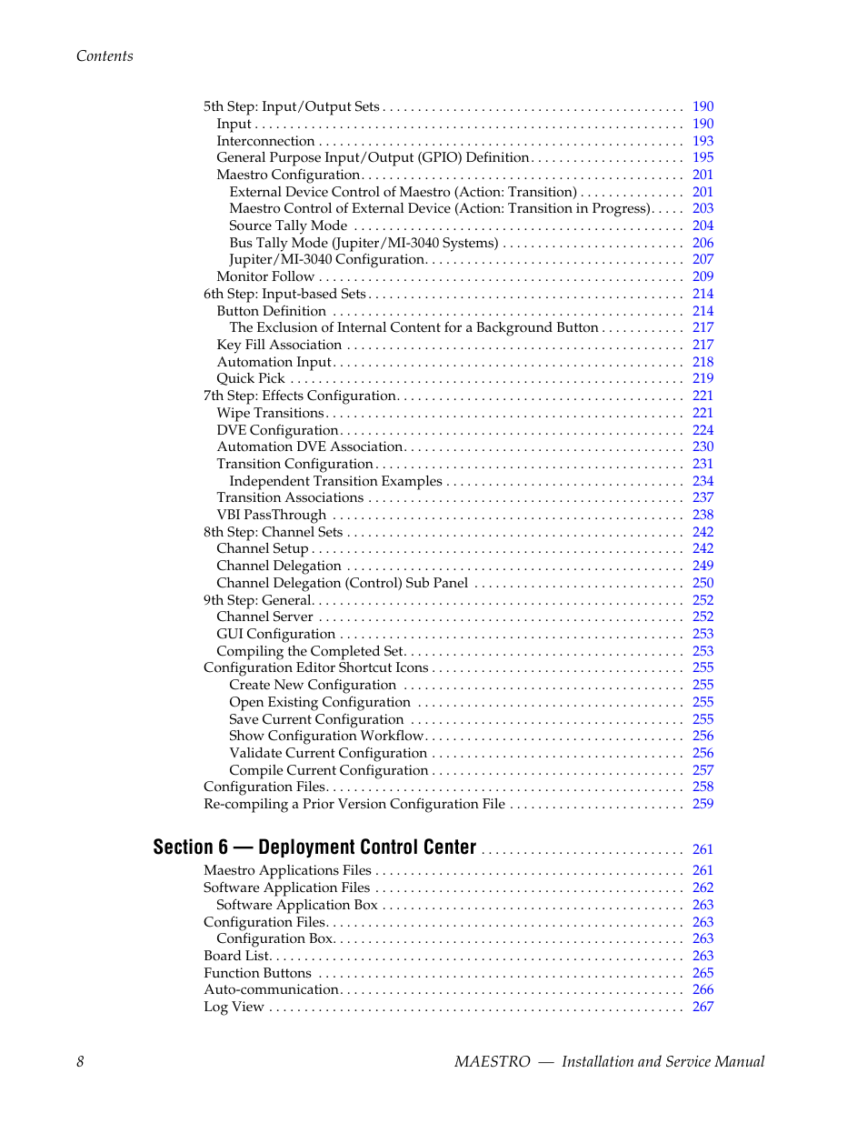 Grass Valley Maestro Master Control Installation v.2.4.0 User Manual | Page 8 / 428