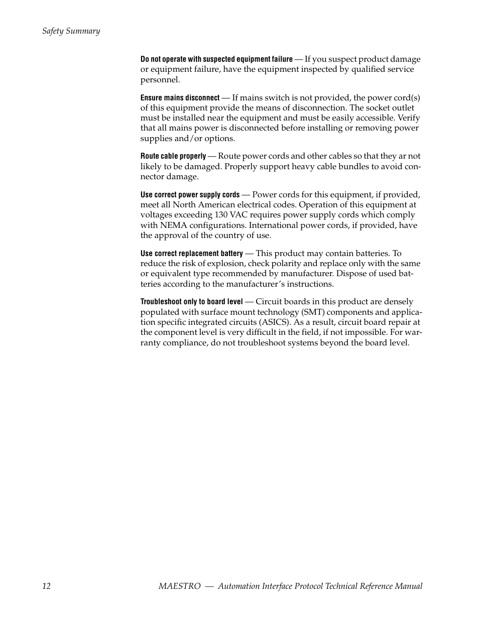 Grass Valley Maestro Master Control Reference Manual v.2.4.0 User Manual | Page 12 / 178