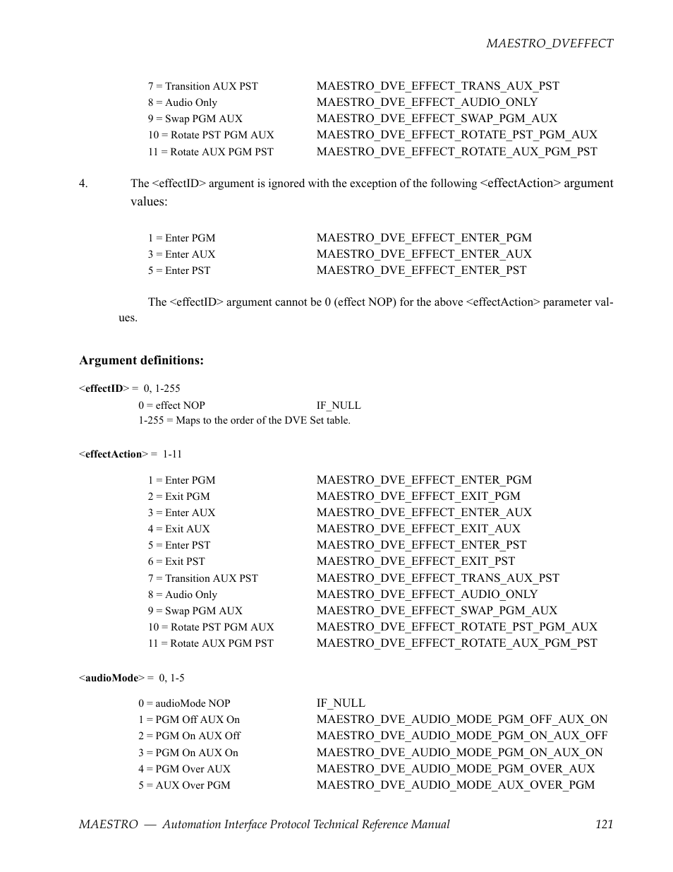 Grass Valley Maestro Master Control Reference Manual v.2.4.0 User Manual | Page 121 / 178