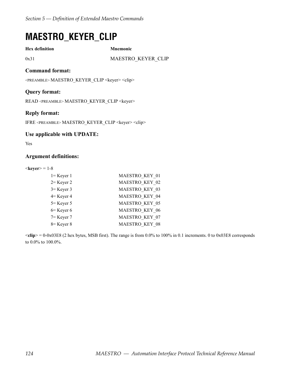 Maestro_keyer_clip | Grass Valley Maestro Master Control Reference Manual v.2.4.0 User Manual | Page 124 / 178