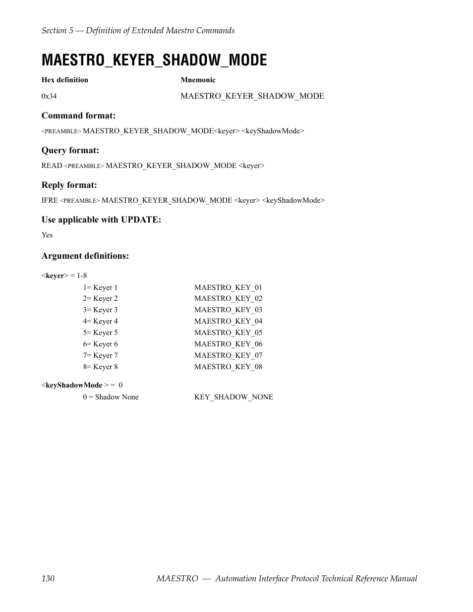 Maestro_keyer_shadow_mode | Grass Valley Maestro Master Control Reference Manual v.2.4.0 User Manual | Page 130 / 178