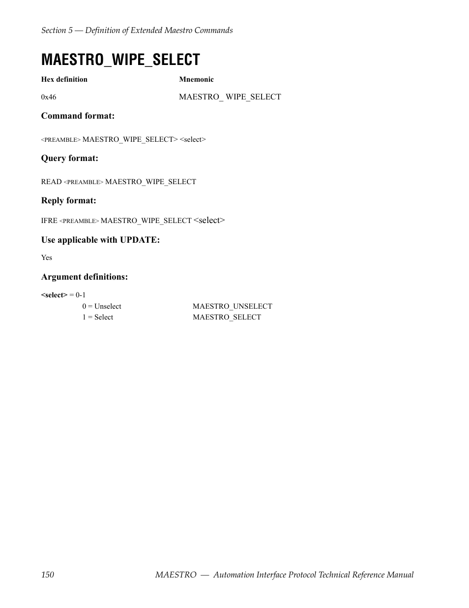 Maestro_wipe_select | Grass Valley Maestro Master Control Reference Manual v.2.4.0 User Manual | Page 150 / 178