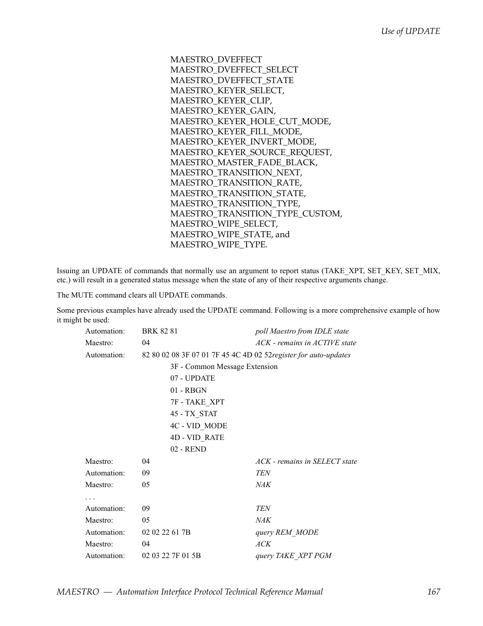Grass Valley Maestro Master Control Reference Manual v.2.4.0 User Manual | Page 167 / 178